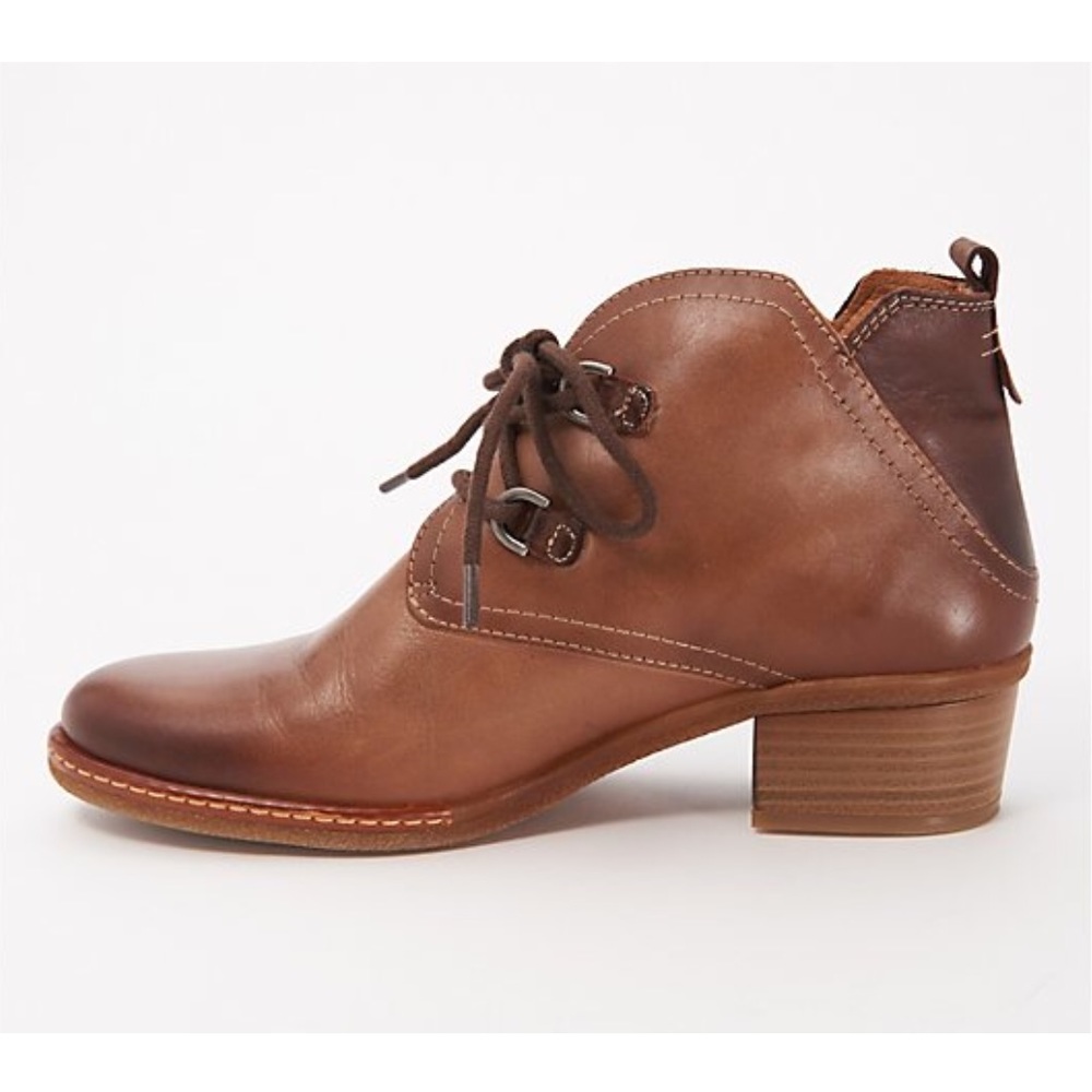 Pikolinos Leather Lace-Up Siena Ankle Boots - Picture 3 of 7